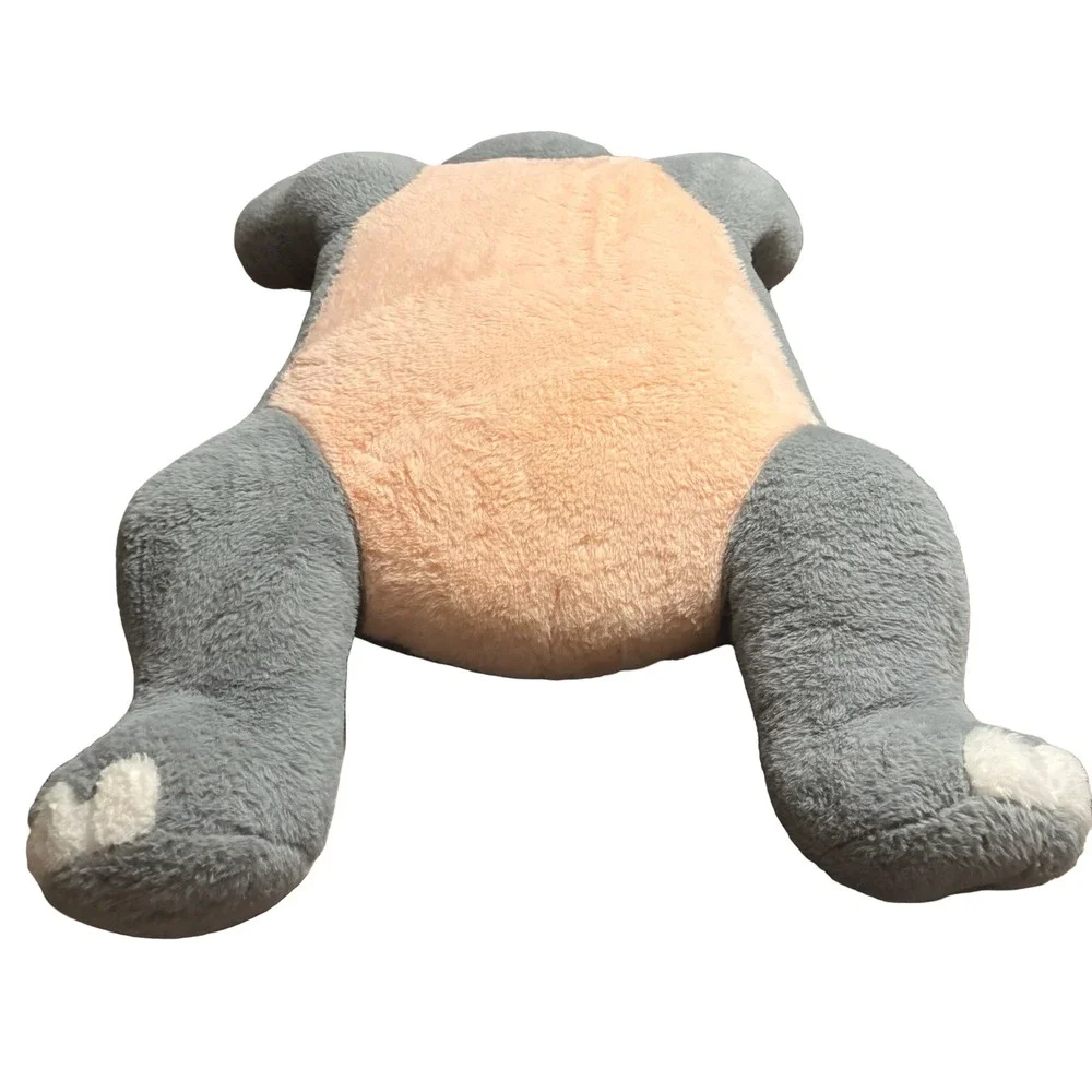 Hippo Plush Toy Kids Large Grey Floppy Laying Down Stuffed Animal